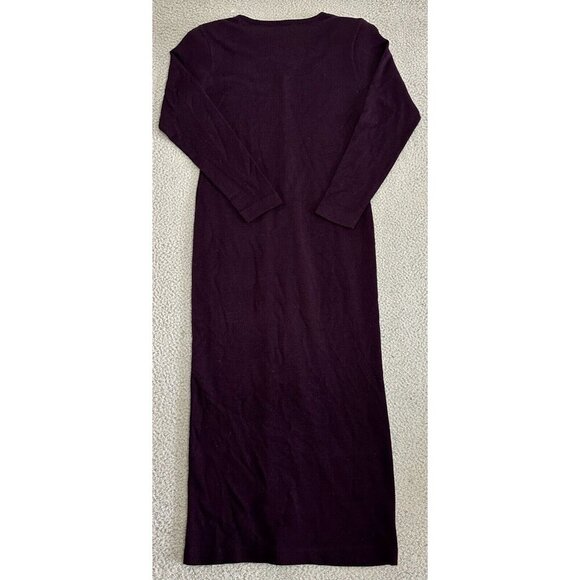 Saint Tropez West Embroidered Burgundy Duster Cardigan Sweater Maxi - Picture 2 of 16